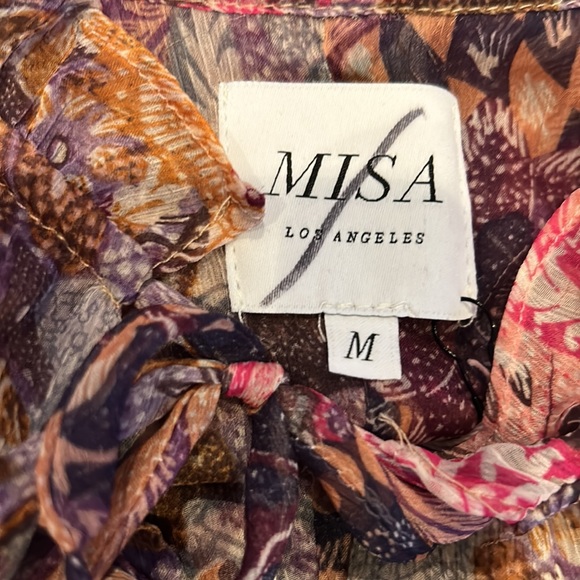 NWT MISA LOS ANGELES llya printed maxi dress size medium - Picture 5 of 13